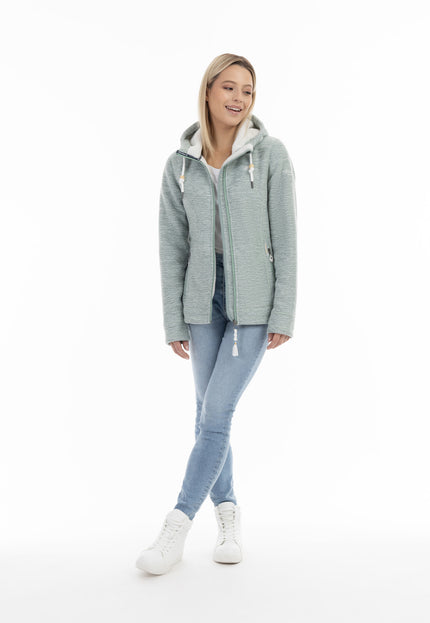 Schmuddelwedda Damen Strickfleecejacke mit Teddyfell