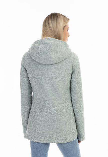 Schmuddelwedda Damen Strickfleecejacke mit Teddyfell