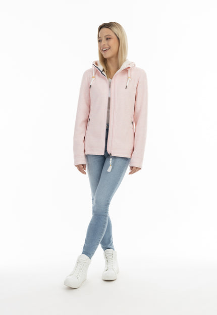 Schmuddelwedda Damen Strickfleecejacke mit Teddyfell