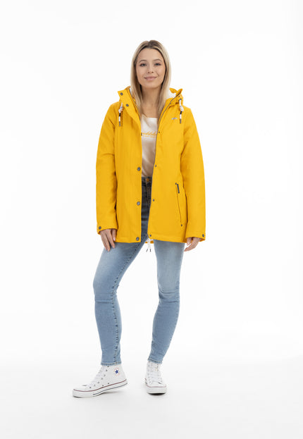 Schmuddelwedda Women's Rain Jacket With Faux Fur Lining