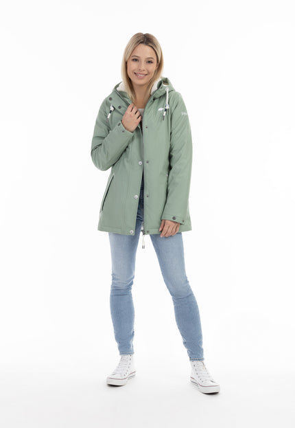 Schmuddelwedda Women's Rain Jacket With Faux Fur Lining