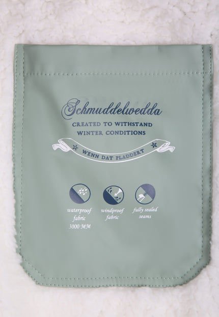 Schmuddelwedda Women's Rain Jacket With Faux Fur Lining