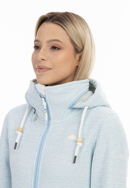 Schmuddelwedda Damen Strickfleecejacke mit Teddyfell