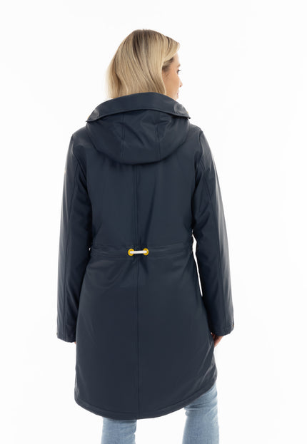 Schmuddelwedda Damen Regenjacke mit Kunstfellfutter