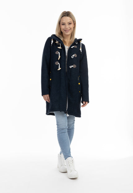 Schmuddelwedda Damski Sweter Fleece Duffle Coat