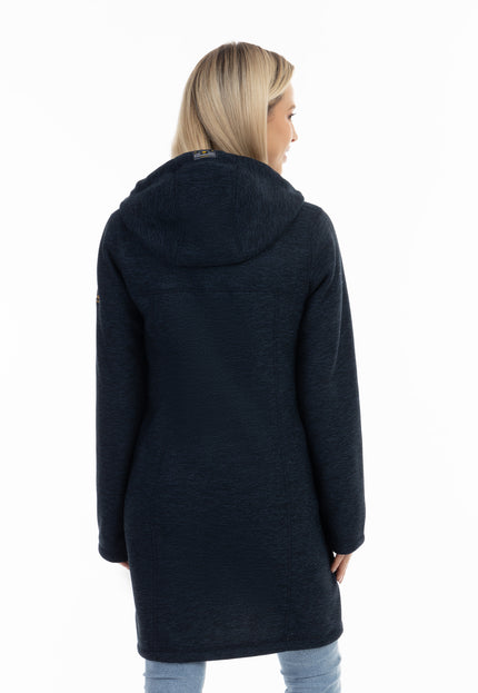 Schmuddelwedda Damen Strickfleece Duffle Coat