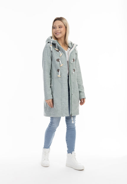 Schmuddelwedda Damen Strickfleece Duffle Coat