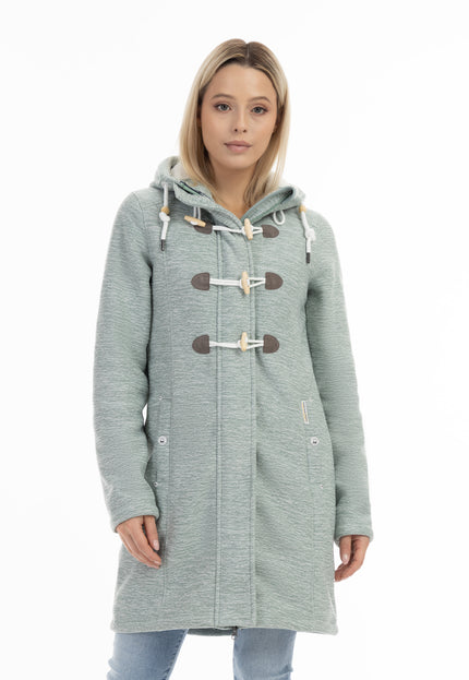 Schmuddelwedda Damen Strickfleece Duffle Coat