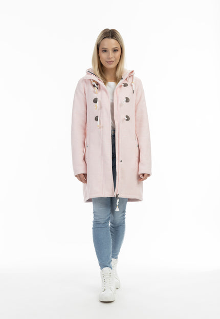 Schmuddelwedda Damen Strickfleece Duffle Coat