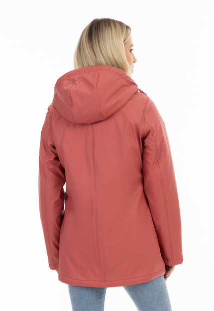 Schmuddelwedda Damen Regenjacke mit Kunstfellfutter