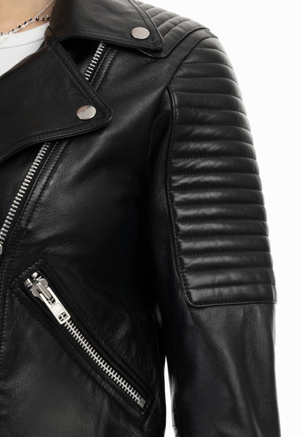 DreiMaster Vintage Women's Leather Biker Jacket