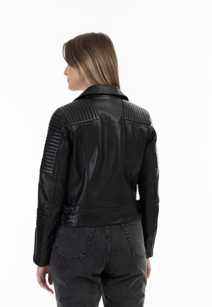 DreiMaster Vintage Women's Leather Biker Jacket