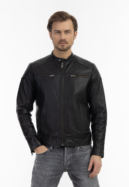 Dreimaster Vintage Herren Lederjacke