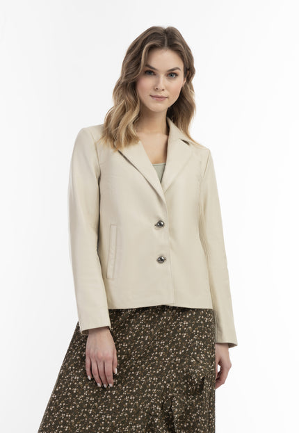 Dreimaster Vintage Damen Lederblazer