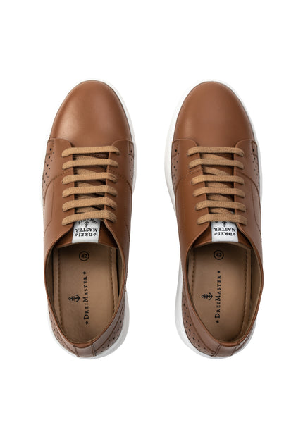 DreiMaster Maritim Men's Leather Sneakers