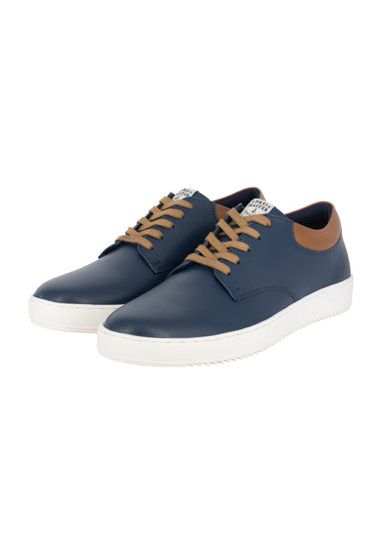 Dreimaster Maritim Herren Ledersneaker