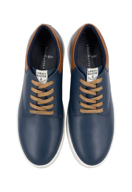 Dreimaster Maritim Men's Leather Sneakers