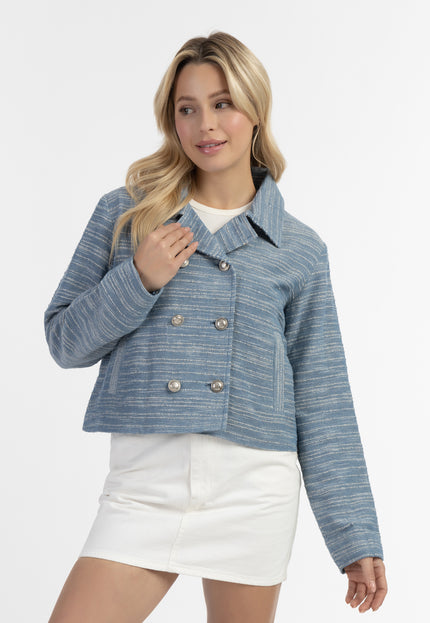 Dreimaster Vintage kurze Carbon-Jacke für Damen