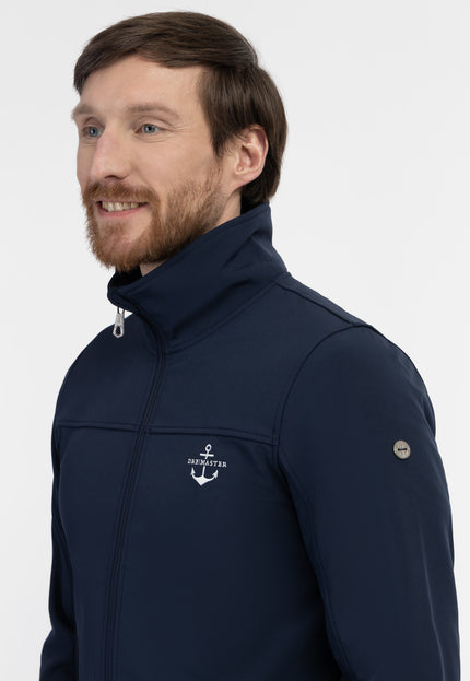 Dreimaster Maritim Herren Softshelljacke - Recyceltes Material