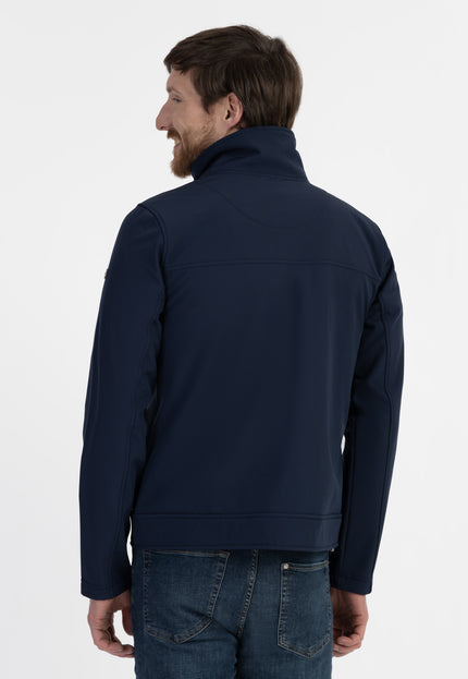 Dreimaster Maritim Herren Softshelljacke - Recyceltes Material