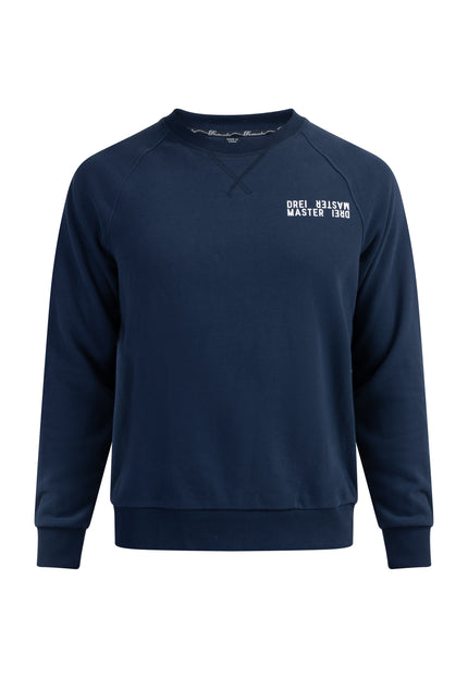 Dreimaster Maritim Herren-Sweatshirt mit Rundhalsausschnitt