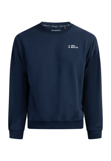 Dreimaster Maritim Herren-Sweatshirt in Übergröße