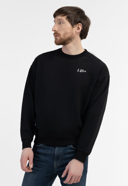 Dreimaster Maritim Herren-Sweatshirt in Übergröße