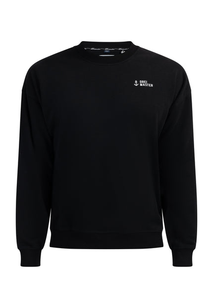 Dreimaster Maritim Herren-Sweatshirt in Übergröße