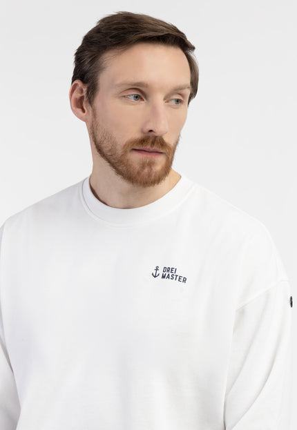 Dreimaster Maritim Herren-Sweatshirt in Übergröße