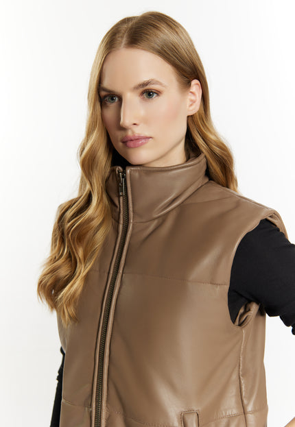 Dreimaster Vintage Damen Lederweste