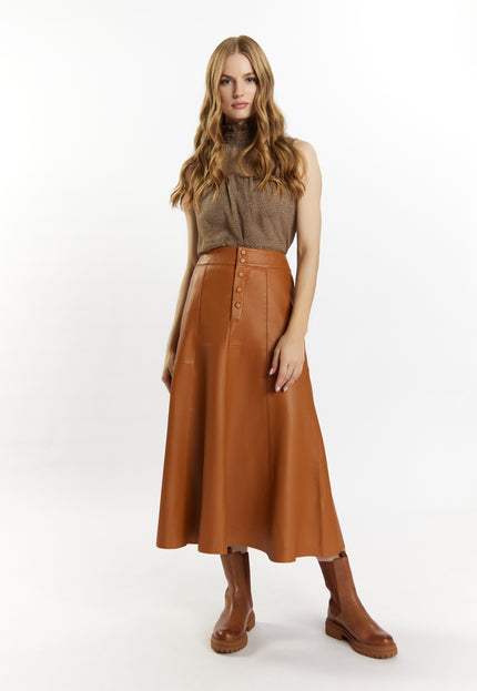 Dreimaster Vintage Women's Leather Skirt