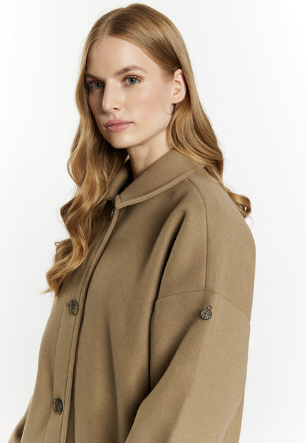 DreiMaster Vintage Women's Transitional Coat In A Wool Look