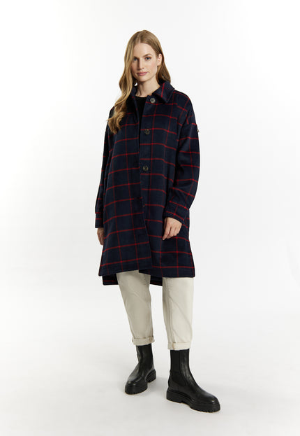 Dreimaster Vintage Women's Transitional Coat In A Wool Look