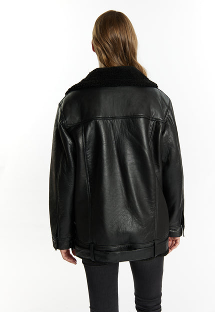 DreiMaster Vintage Women's Leather Biker Jacket