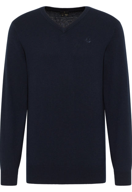 Dreimaster klassik Men's Basic Fine Knit Sweater