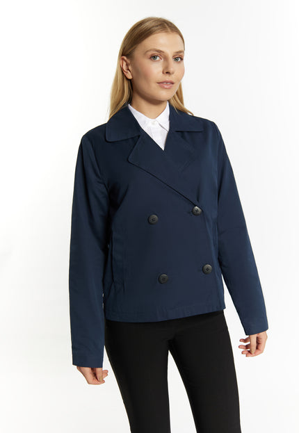 Dreimaster Klassik Damen-Trenchjacke kurz