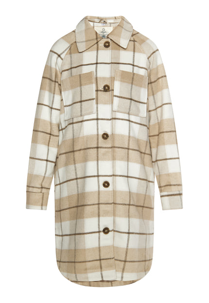 Dreimaster Vintage Women's Shirt Jacket With A Checked Pattern