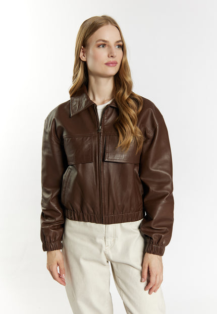 Dreimaster Vintage Damen-Lederblouson