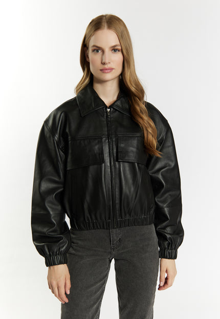 Dreimaster Vintage Damen-Lederblouson