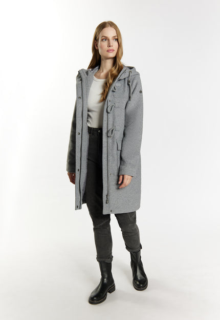 Dreimaster Vintage Women's Wool Blend Duffle Coat