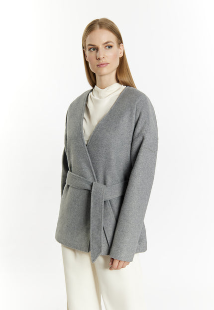 Dreimaster Klassik Women's Transitional Jacket Made From A Wool Blend