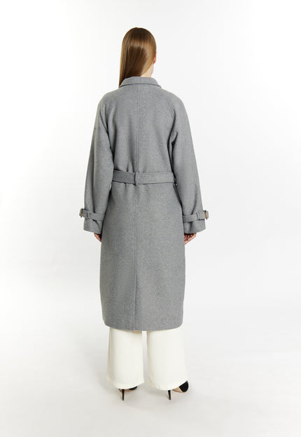 Dreimaster Klassik Women's Transitional Coat Made Of Wool Blend