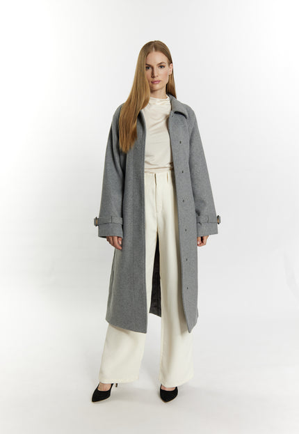 Dreimaster Klassik Women's Transitional Coat Made Of Wool Blend