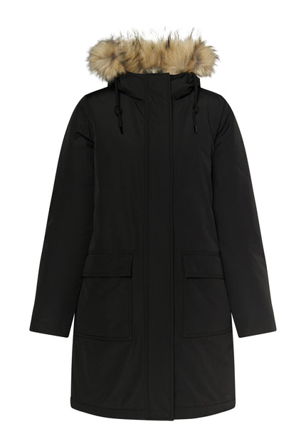 Dreimaster Klassik Damen Winterparka mit Kunstfell