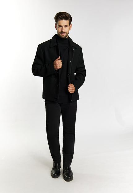 Dreimaster Klassik Men's Transitional Jacket In A Wool Look