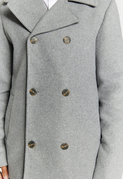 Dreimaster Klassik Men's Wool Blend Pea Coat