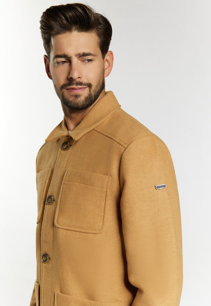 Dreimaster Vintage Men's Transitional Jacket Made From A Wool Blend