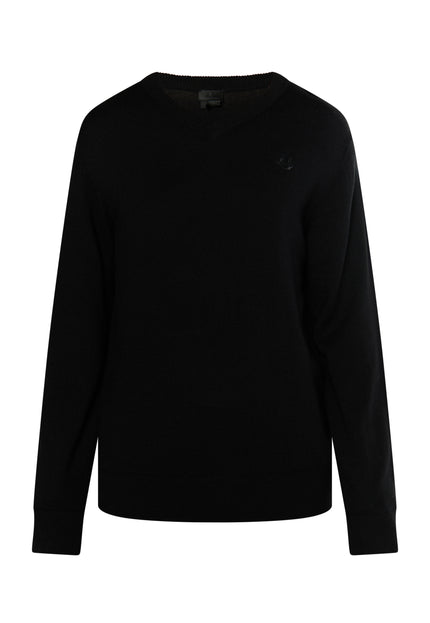 Dreimaster klassik Men's Basic Fine Knit Sweater