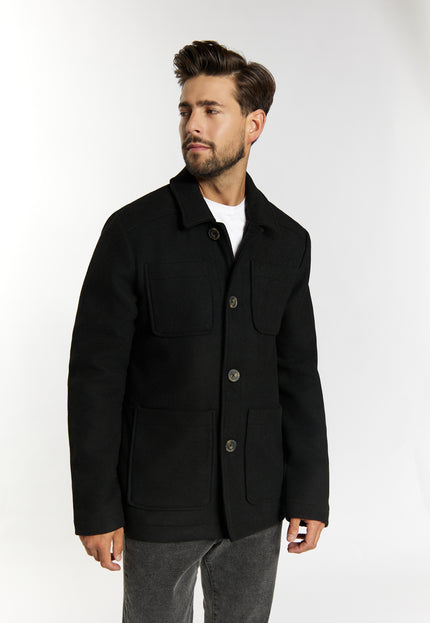 Dreimaster Vintage Men's Transitional Jacket Made From A Wool Blend