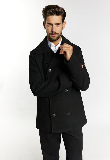 DreiMaster Klassik Men's Wool Blend Pea Coat